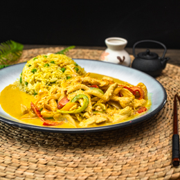 Poulet au curry vert
